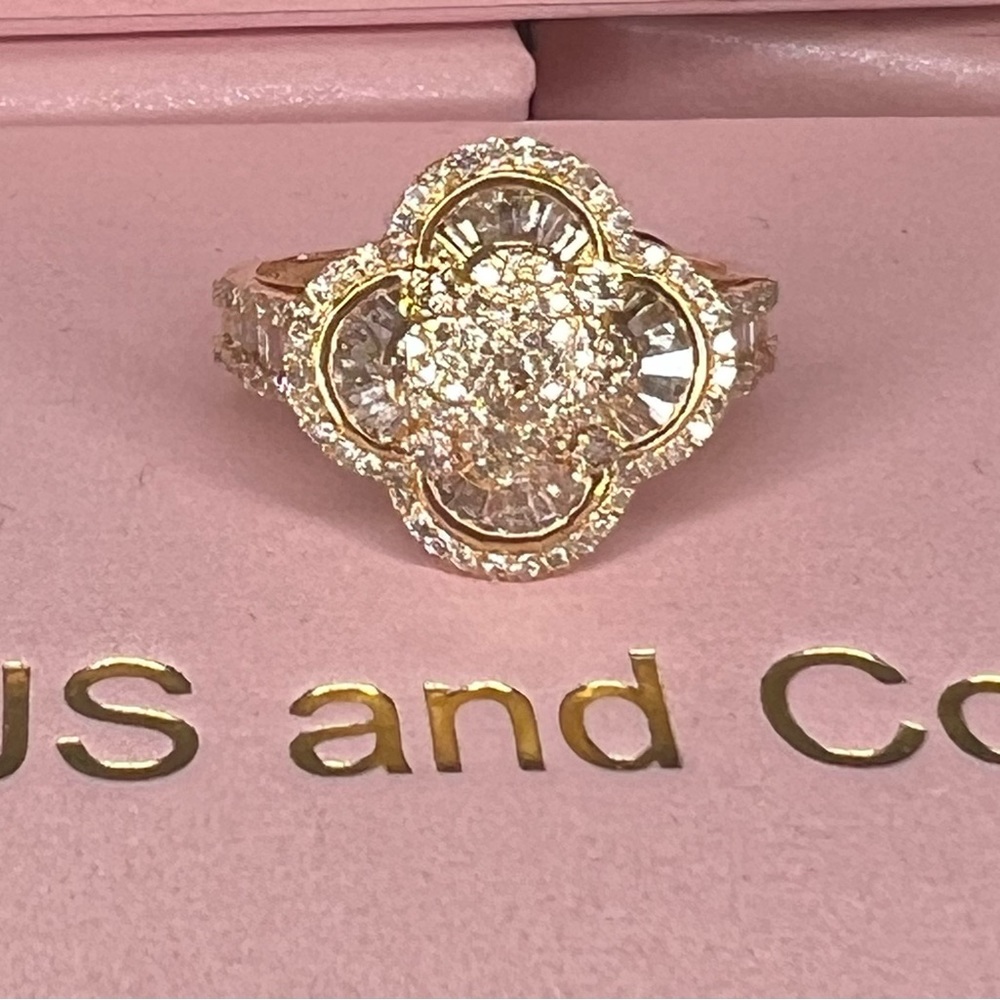 Clover Diamond Ring - image 2